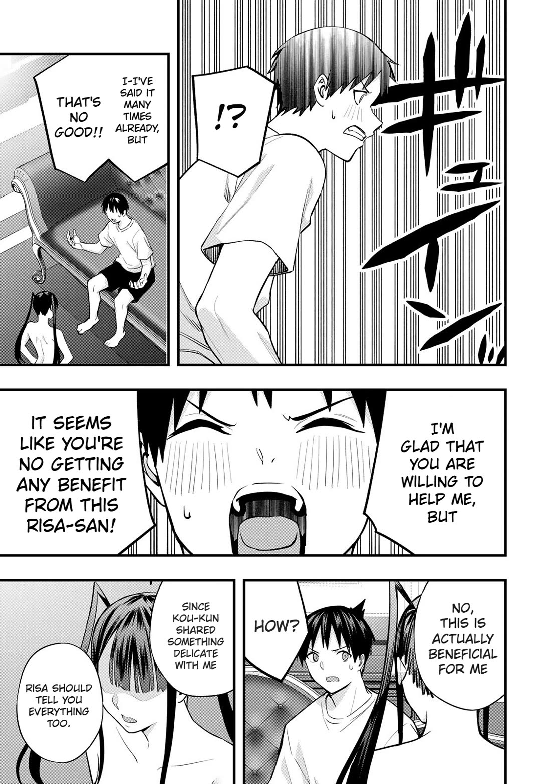 Sawaranaide Kotesashi-kun Chapter 56 page 11 - Chapter 56: Risa-Chan doesn't want to lose (2)