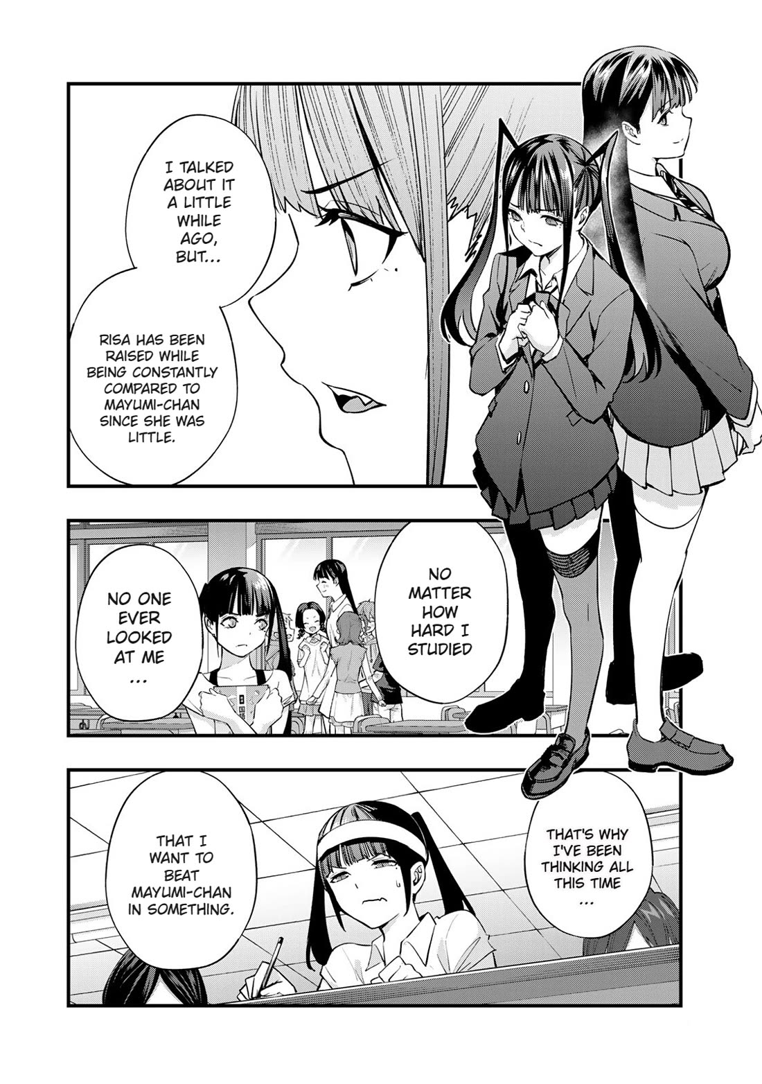 Sawaranaide Kotesashi-kun Chapter 56 page 12 - Chapter 56: Risa-Chan doesn't want to lose (2)