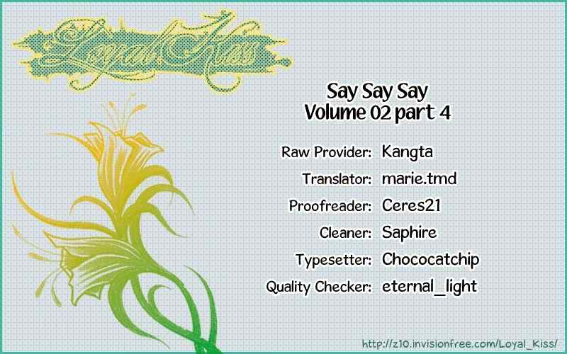 Say Say Say (HWANG Mi Ri) Chapter 9 page 1 - Chapter 9