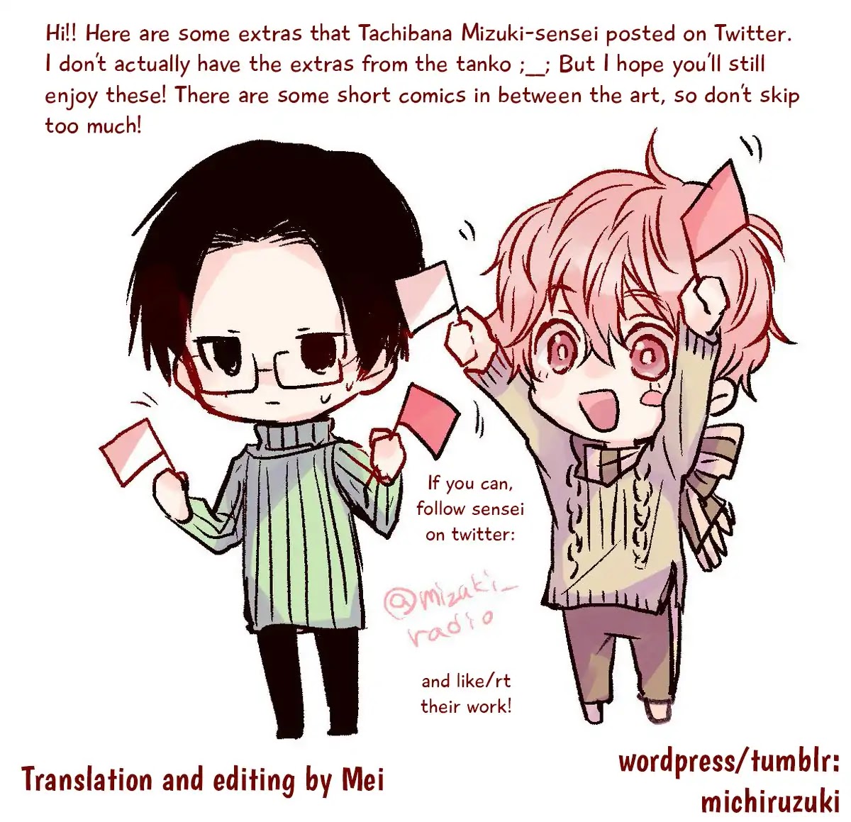 Sayonara, Boku no Goshujin-sama Chapter 5.5 page 1 - Chapter 5.5: Twitter Extras