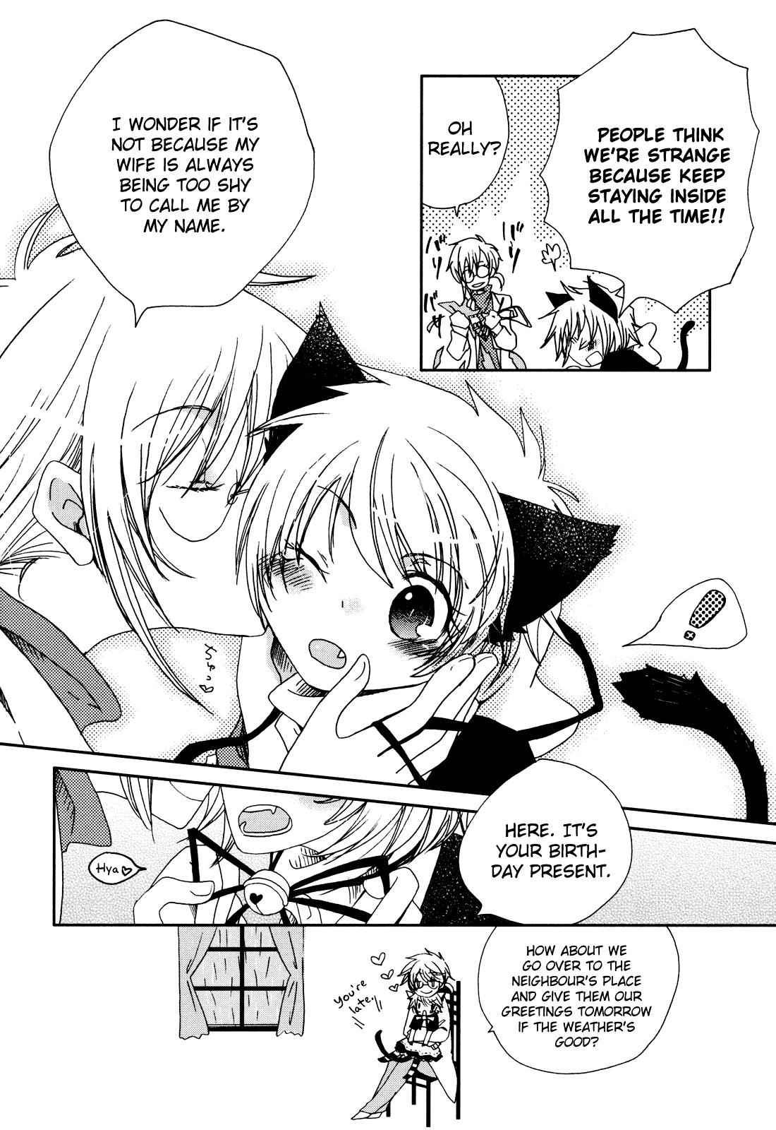 Sayonara Folklore Chapter 5.4 page 4 - Chapter 5.4: The Professor's Cat and the Morning Rain (oneshot)