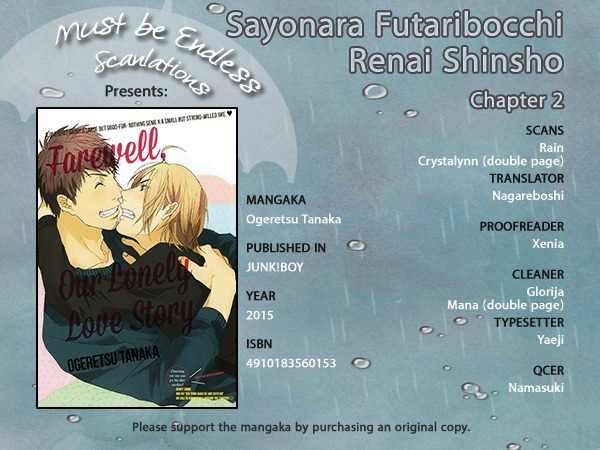 Sayonara Futaribocchi Renai Shinsho Chapter 2 page 1 - Chapter 2