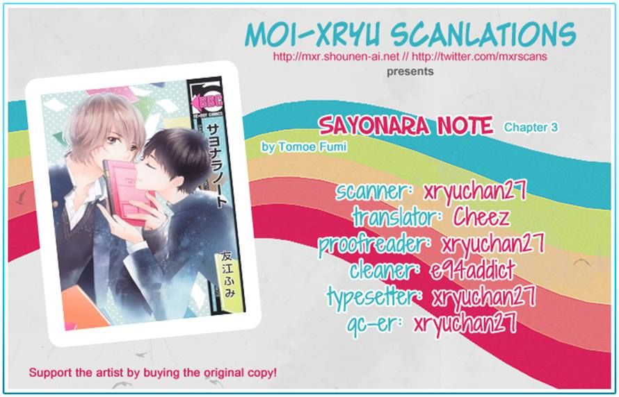 Sayonara Note Chapter 3 page 26 - Chapter 3