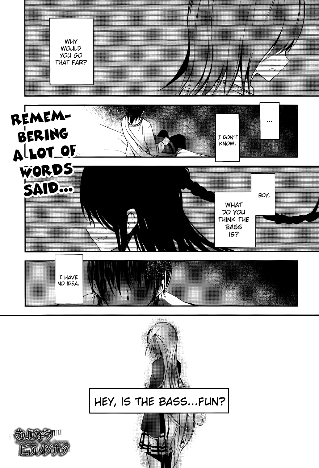 Sayonara Piano Sonata Chapter 7 page 1 - Chapter 7: Music, the Heart, and the Heat