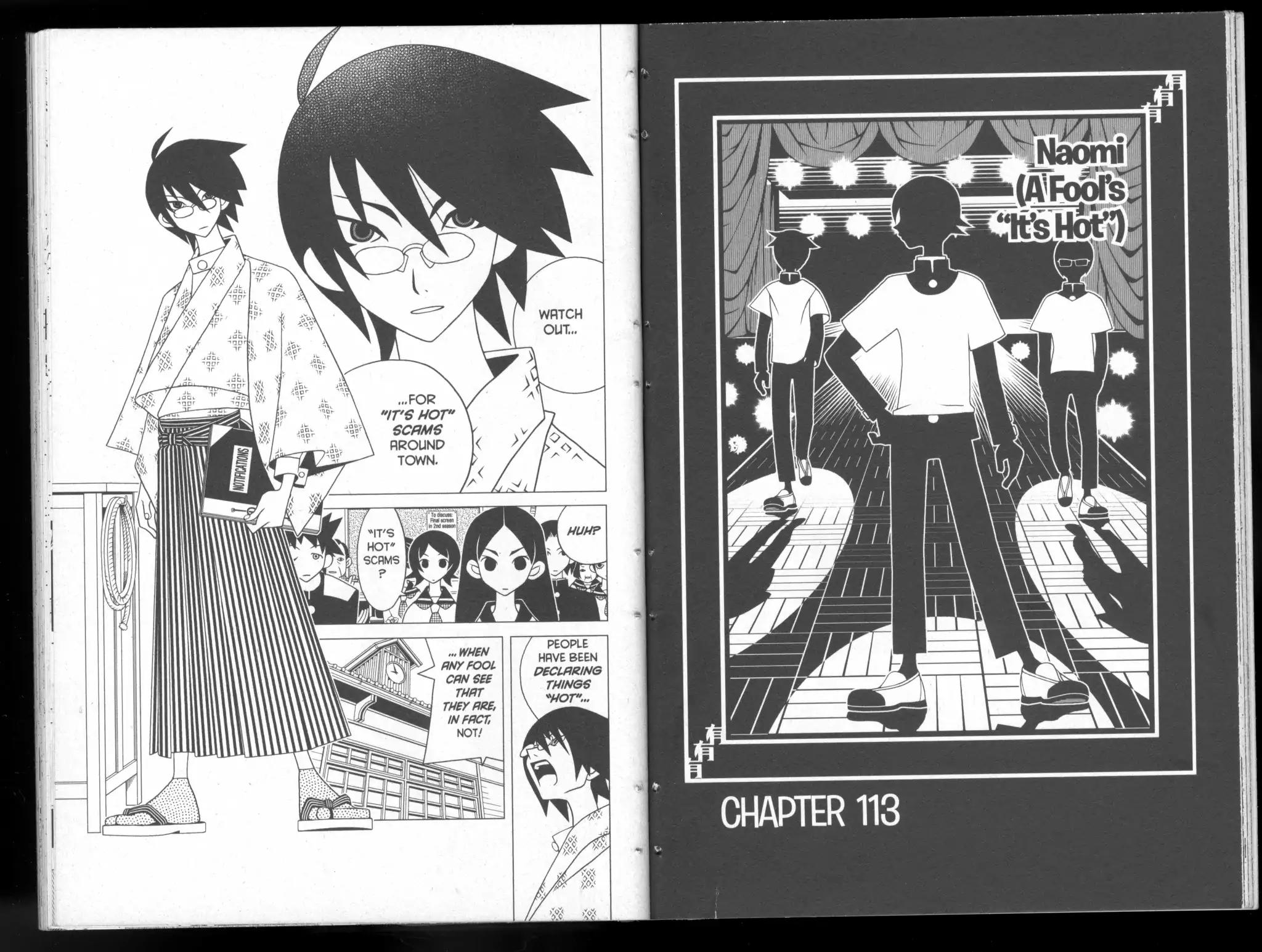 Sayonara Zetsubou Sensei Chapter 113 page 1 - Chapter 113: Naomi (A Fool's "It's Hot")