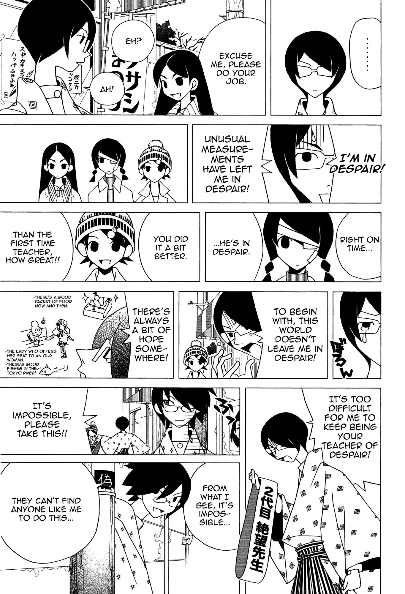 Sayonara Zetsubou Sensei Chapter 122 page 12 - Chapter 122 : The comparison of the Cliff