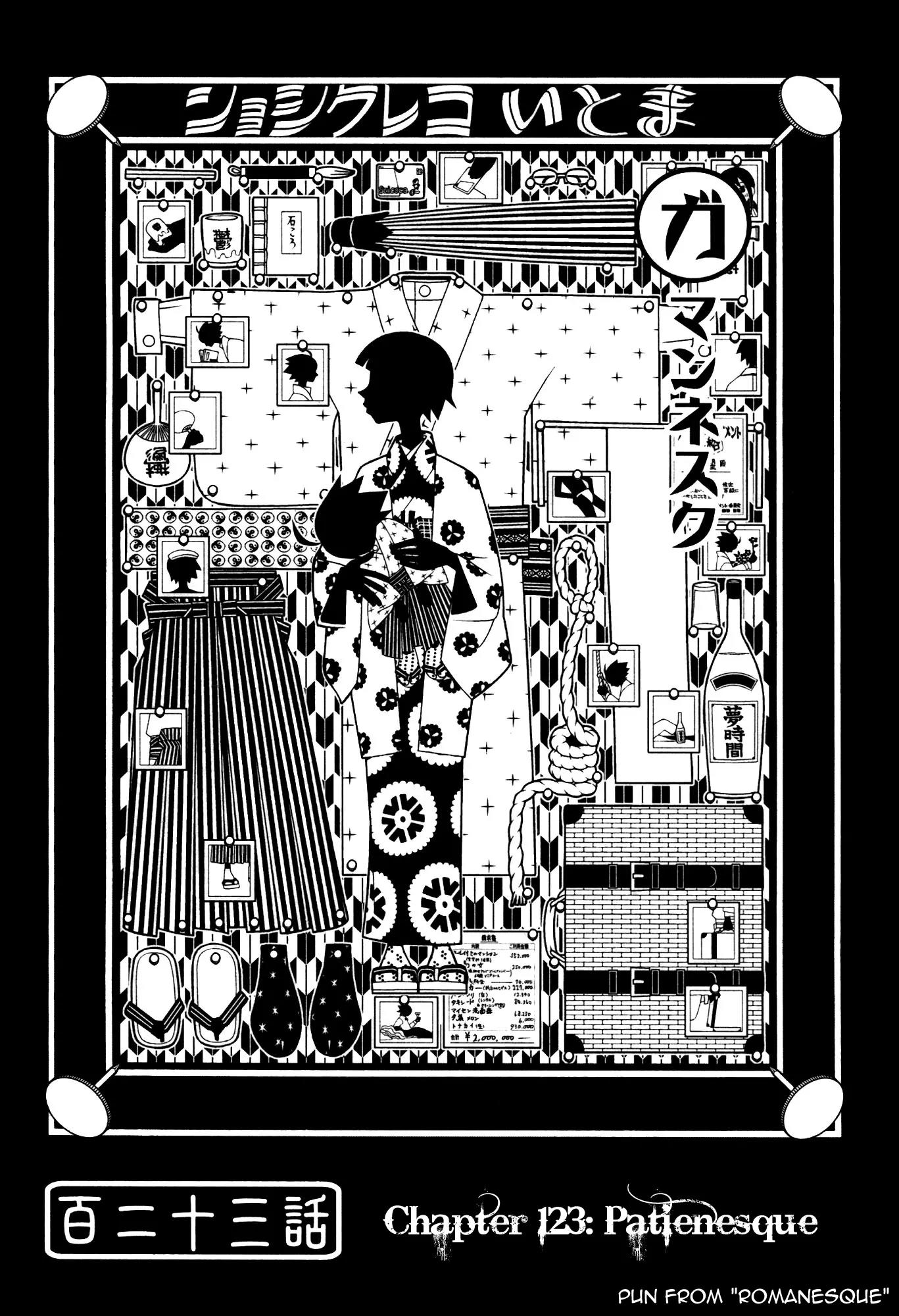 Sayonara Zetsubou Sensei Chapter 123 page 1 - Chapter 123 : Patienesque