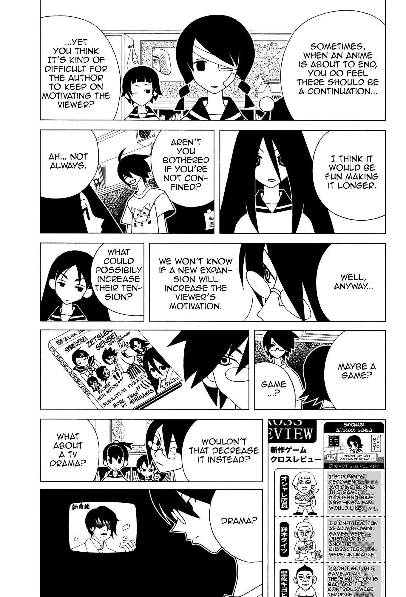 Sayonara Zetsubou Sensei Chapter 130 page 6 - Chapter 130 : The novel that lost