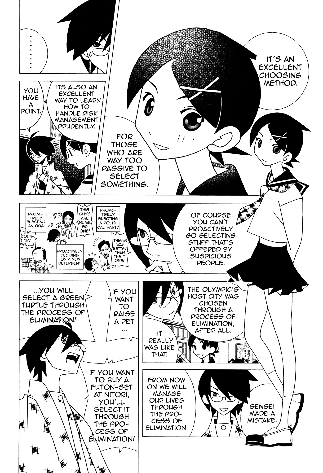 Sayonara Zetsubou Sensei Chapter 135 page 9 - Chapter 135 : 135 - Chapayev and Elimination