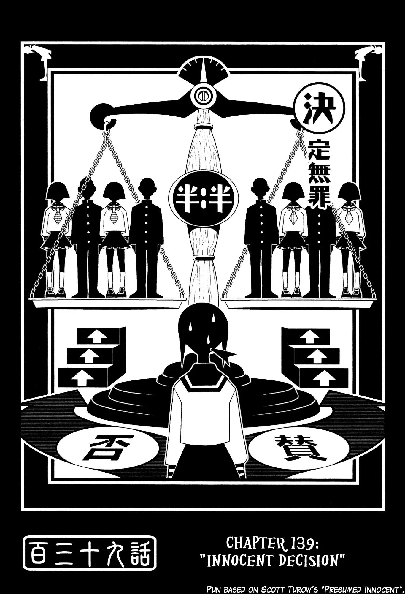 Sayonara Zetsubou Sensei Chapter 139 page 1 - Chapter 139 : Innocent Decision