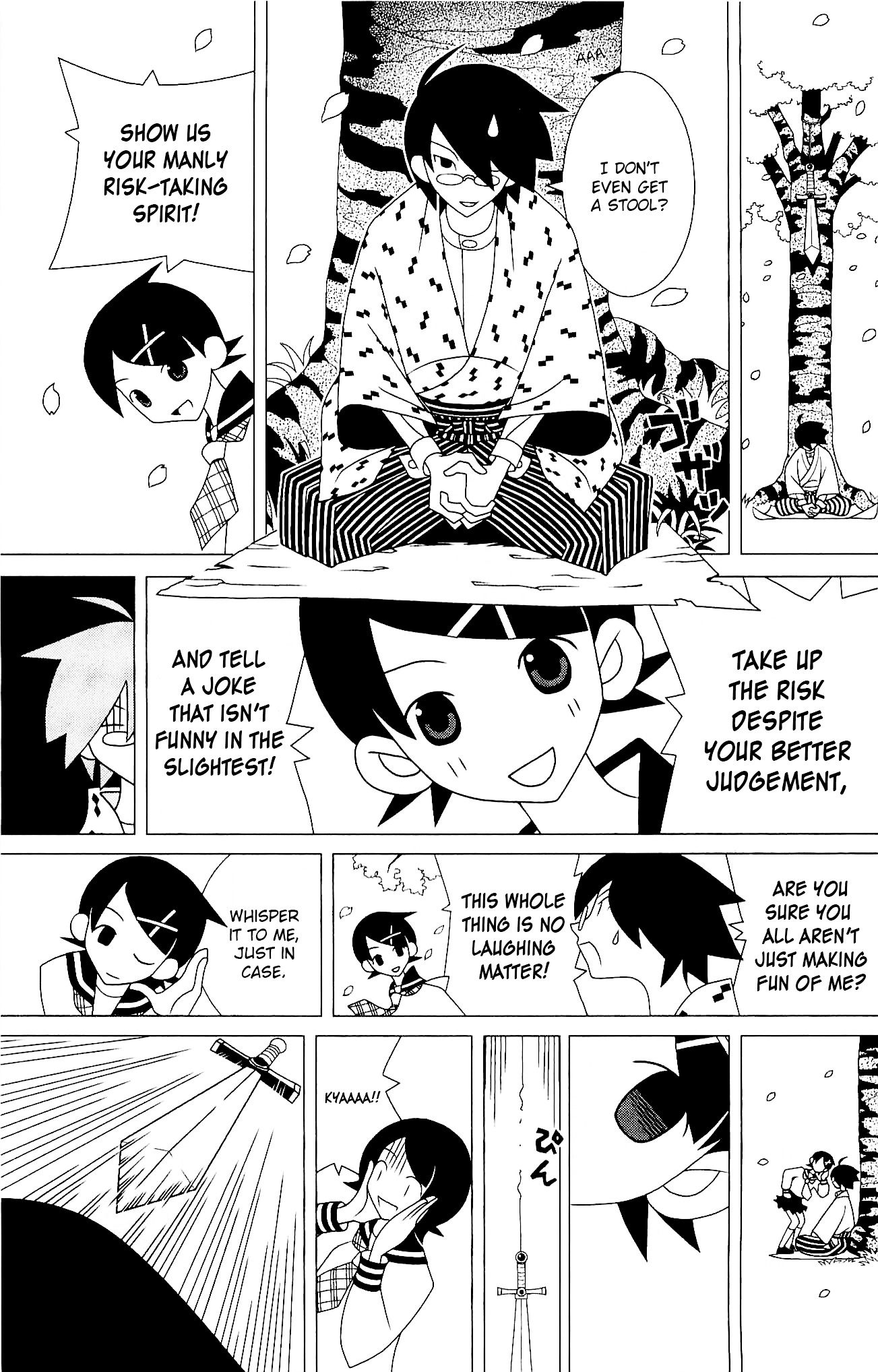 Sayonara Zetsubou Sensei Chapter 219 page 12 - Chapter 219 : Once in Jest I Took the Risk upon my Back.