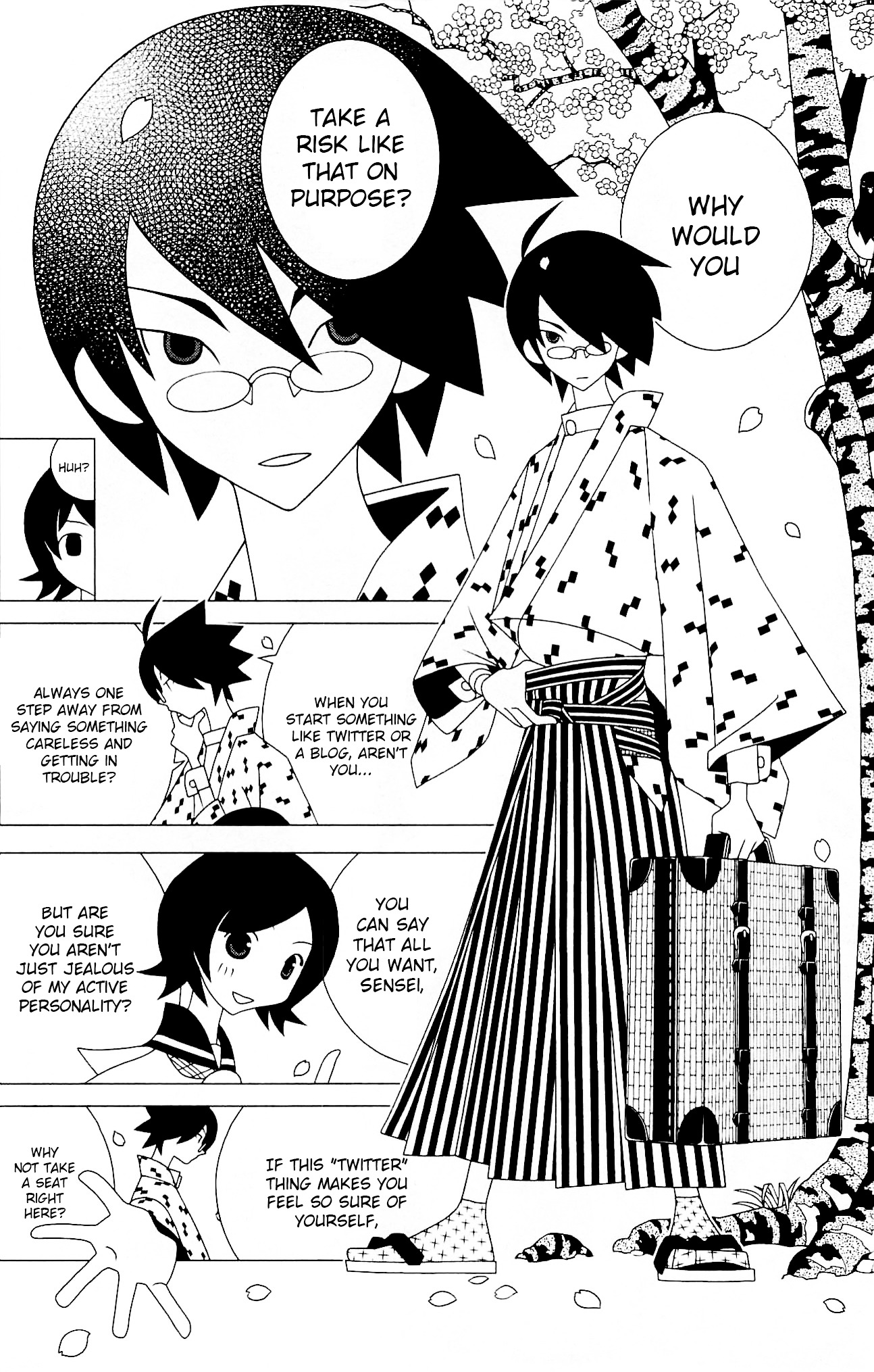 Sayonara Zetsubou Sensei Chapter 219 page 3 - Chapter 219 : Once in Jest I Took the Risk upon my Back.