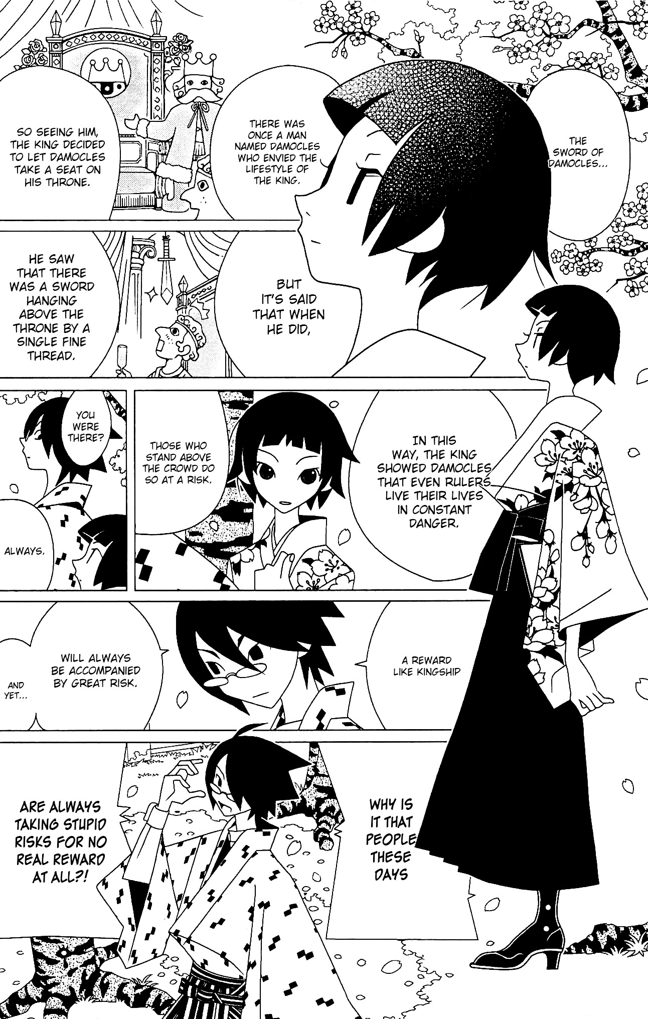 Sayonara Zetsubou Sensei Chapter 219 page 5 - Chapter 219 : Once in Jest I Took the Risk upon my Back.