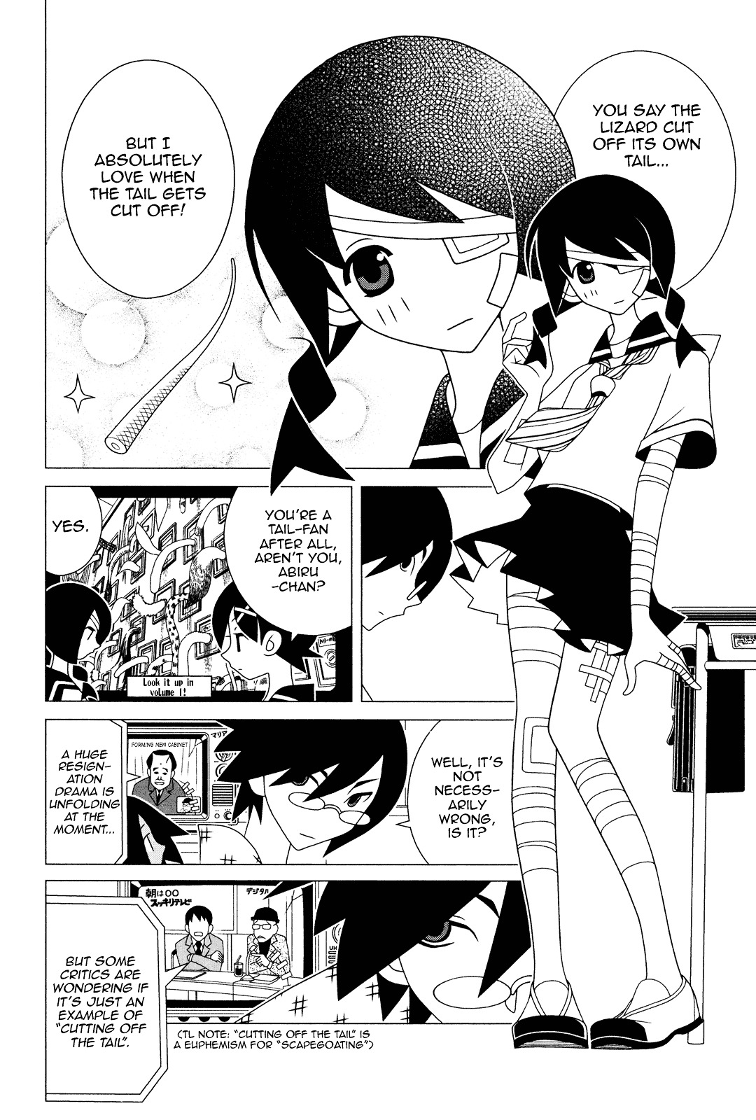 Sayonara Zetsubou Sensei Chapter 227 page 3 - Chapter 227 : Cut It Off and Separate Them is Something You Say to People With Tails