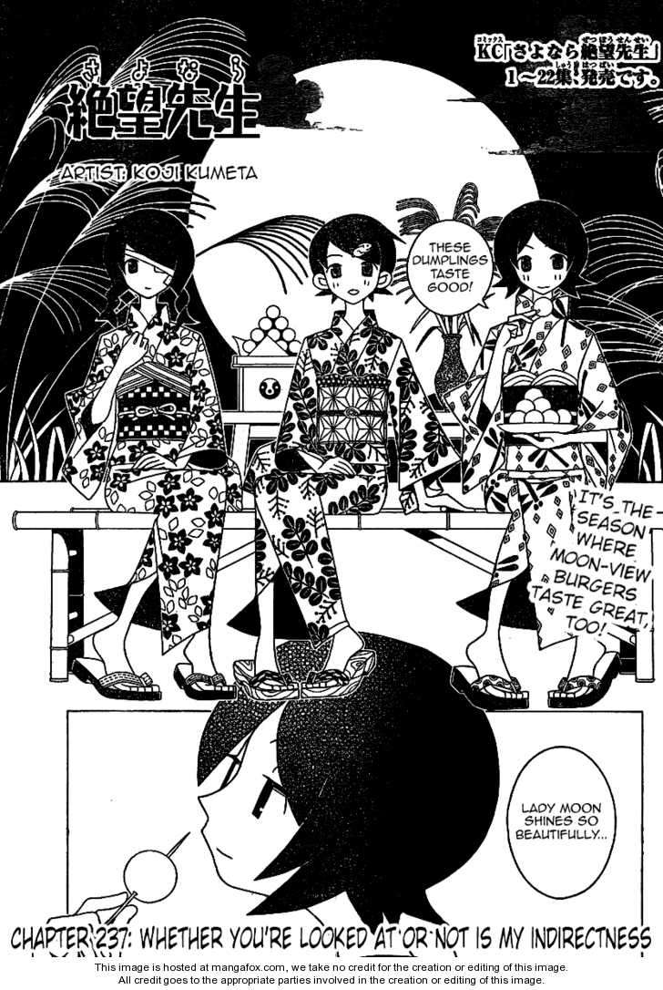 Sayonara Zetsubou Sensei Chapter 237 page 1 - Chapter 237