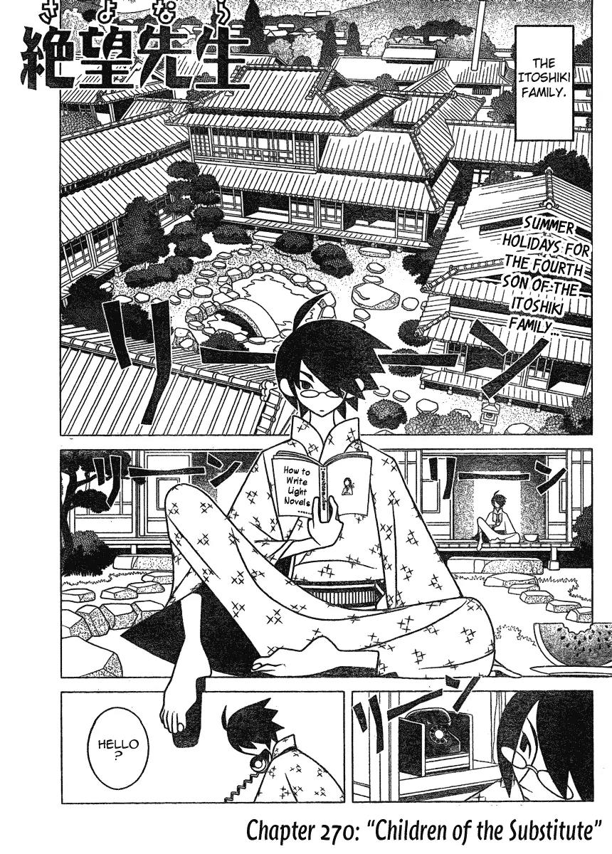 Sayonara Zetsubou Sensei Chapter 270 page 1 - Chapter 270