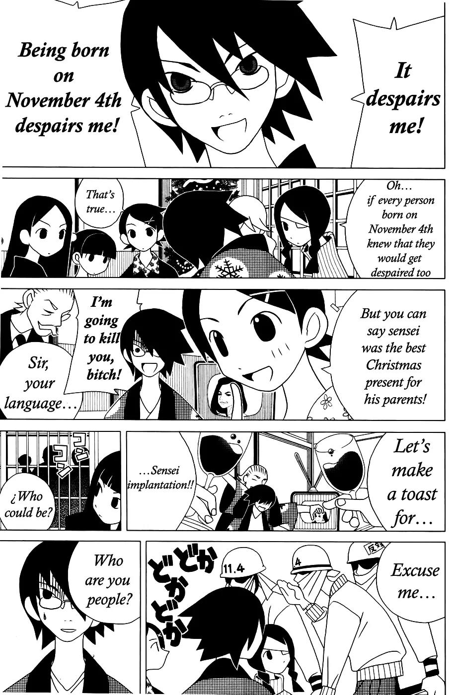 Sayonara Zetsubou Sensei Chapter 32 page 6 - Chapter 32 : Forgive me for being born on december 4th