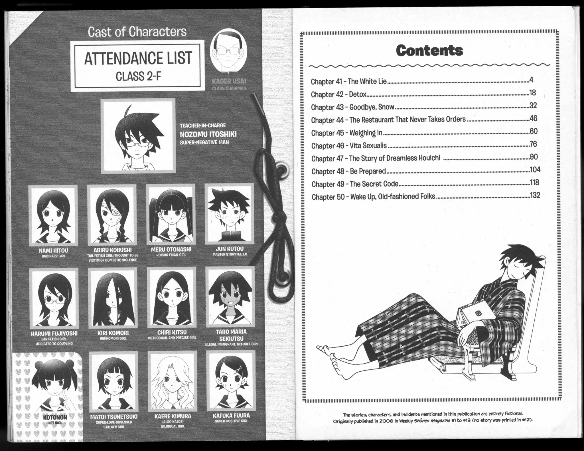 Sayonara Zetsubou Sensei Chapter 41 page 5 - Chapter 41: The White Lie