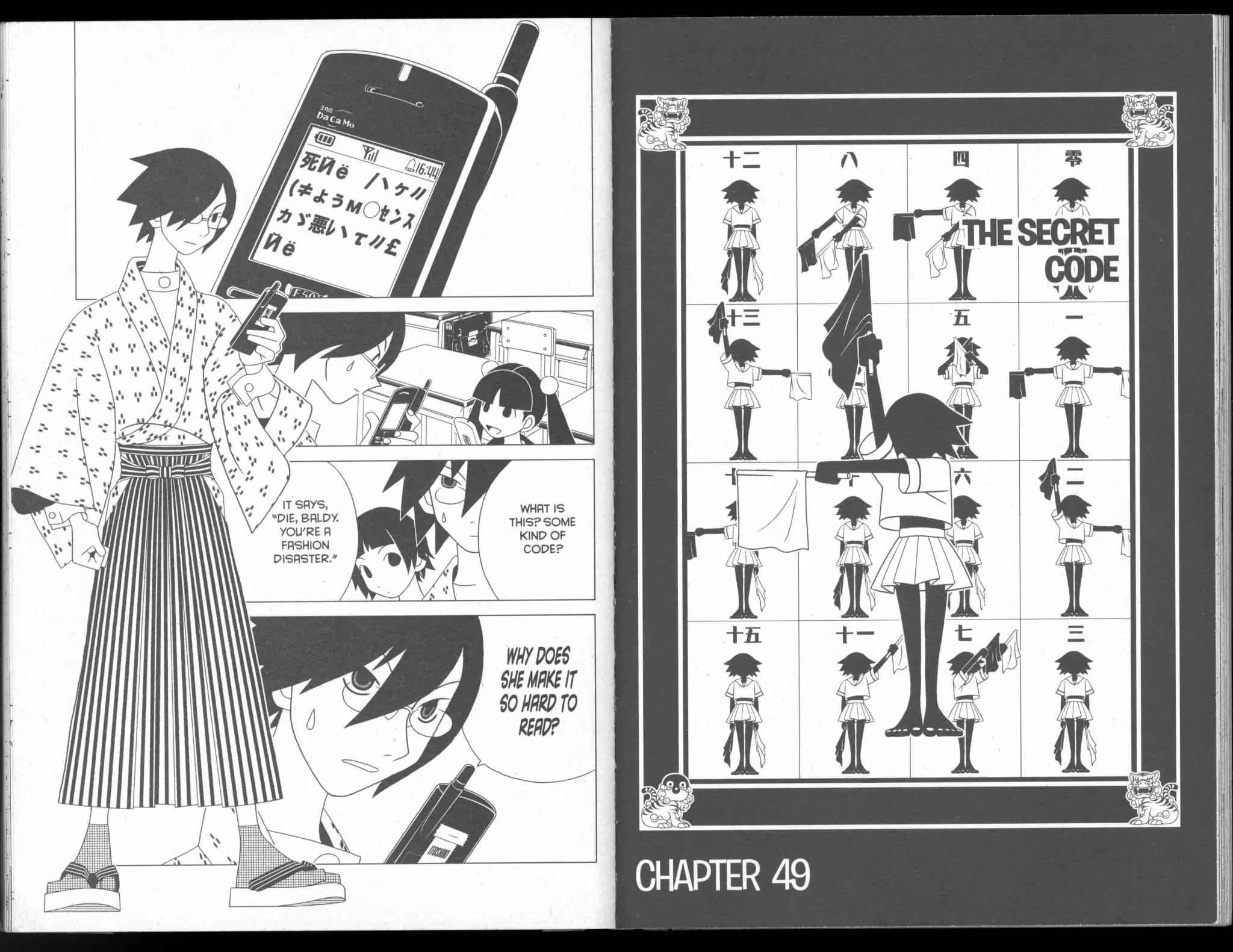 Sayonara Zetsubou Sensei Chapter 49 page 1 - Chapter 49: The Secret Code