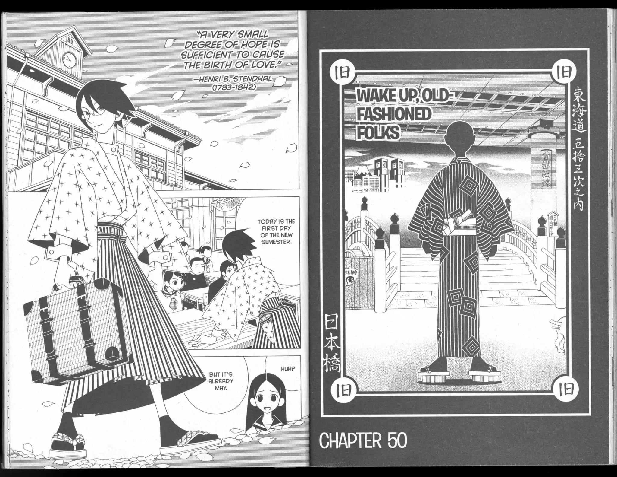 Sayonara Zetsubou Sensei Chapter 50 page 1 - Chapter 50: Wake Up, Old-fashioned Folks