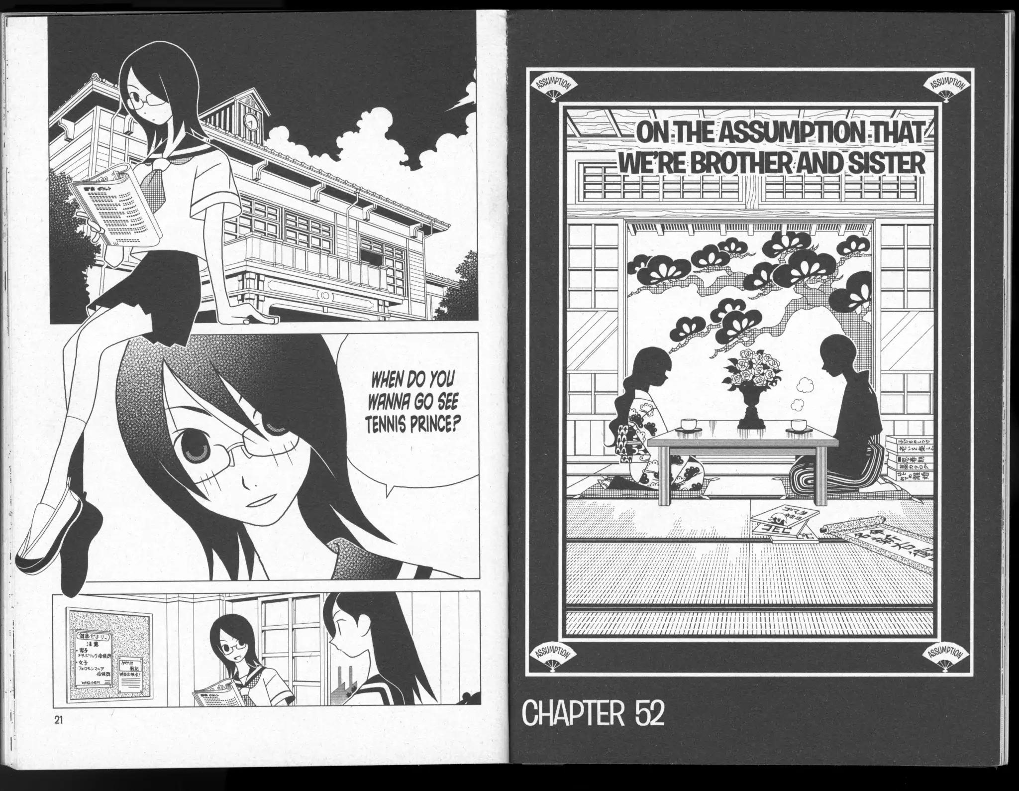 Sayonara Zetsubou Sensei Chapter 52 page 1 - Chapter 52: On the Assumption That We're Brother and Sister