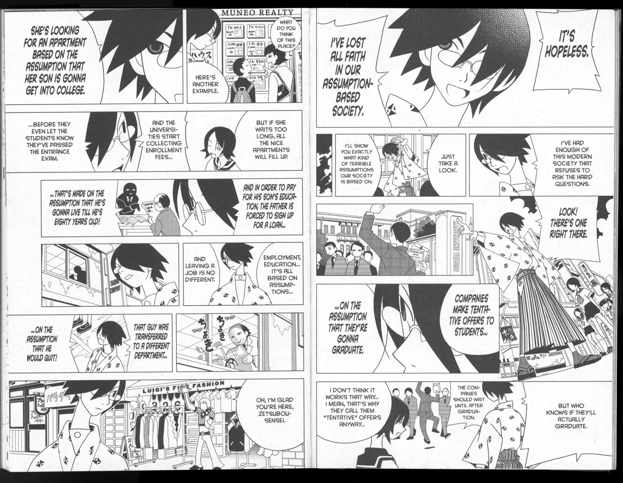 Sayonara Zetsubou Sensei Chapter 52 page 3 - Chapter 52: On the Assumption That We're Brother and Sister