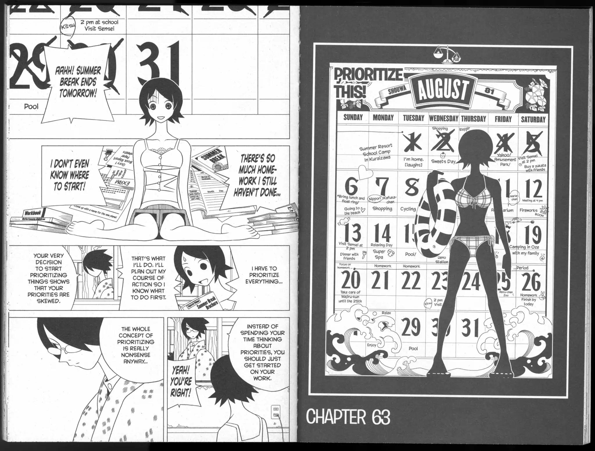Sayonara Zetsubou Sensei Chapter 63 page 1 - Chapter 63: Prioritize This!