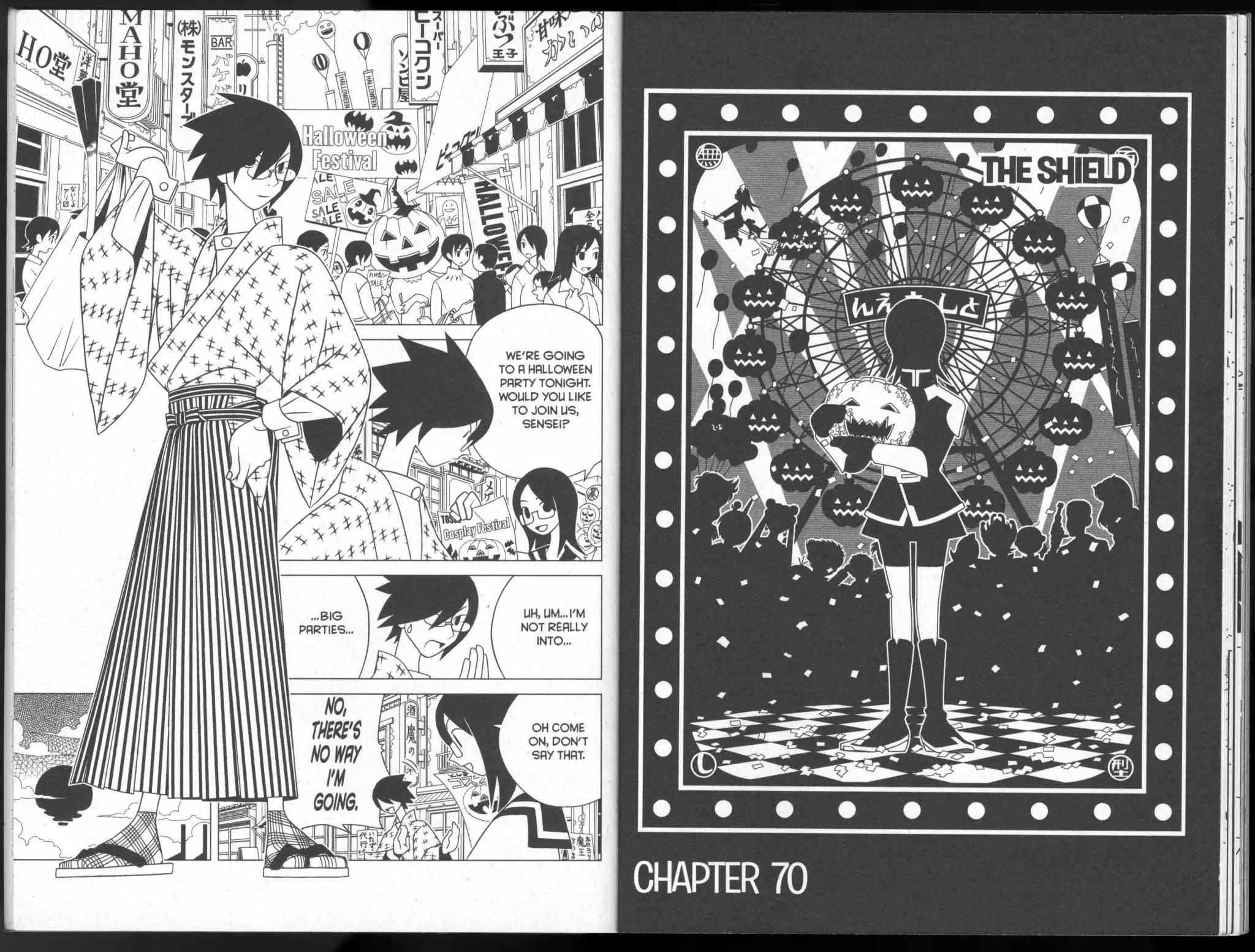 Sayonara Zetsubou Sensei Chapter 70 page 1 - Chapter 70: The Shield