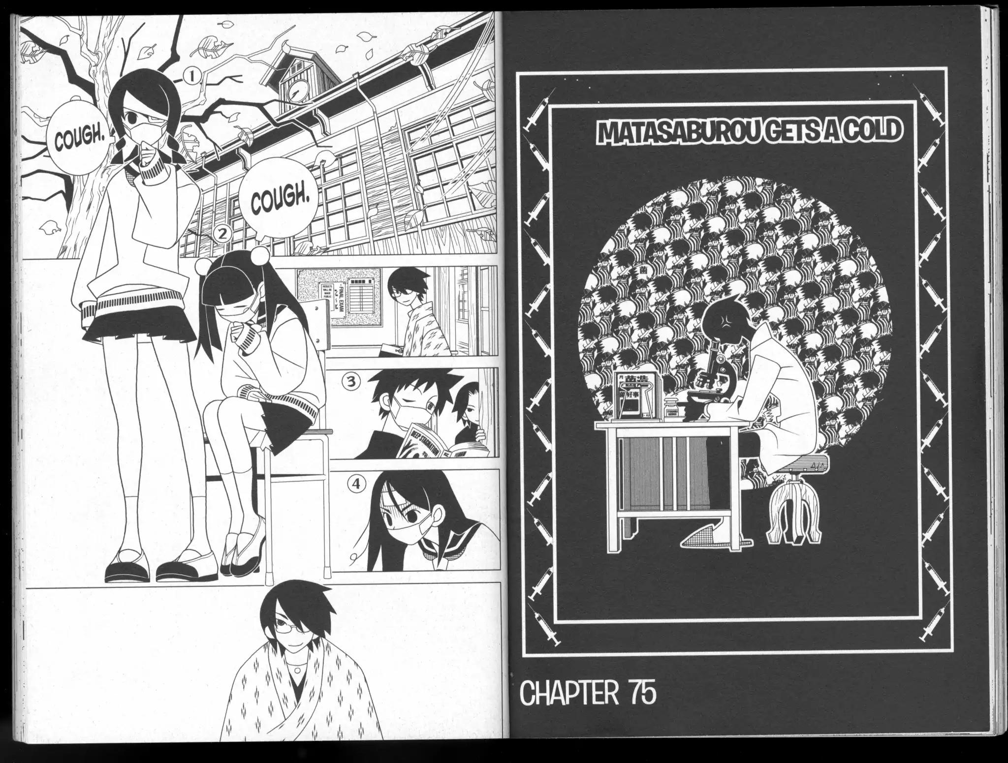 Sayonara Zetsubou Sensei Chapter 75 page 1 - Chapter 75: Matasaburou Gets a Cold