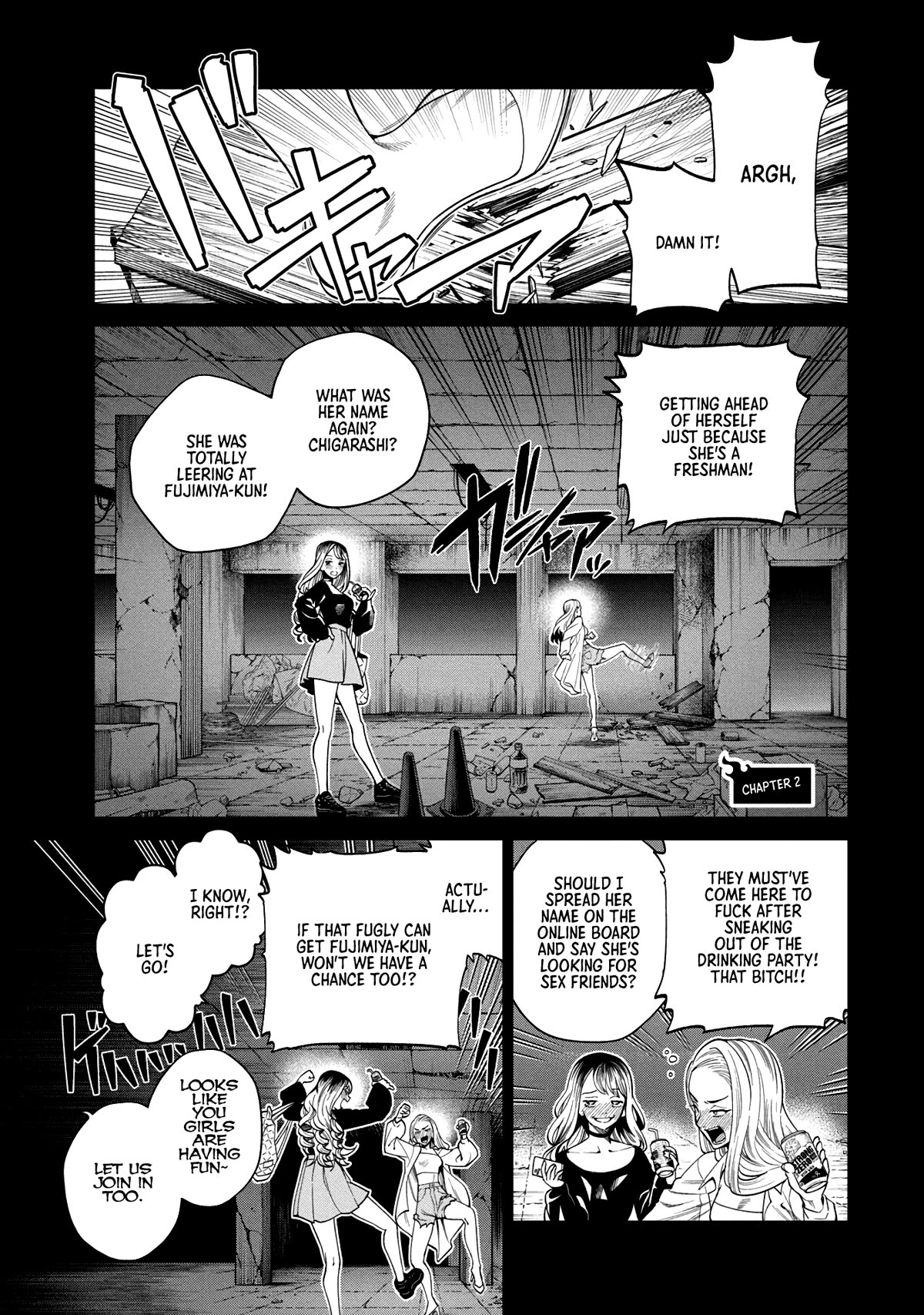 Scary Campus College University Chapter 2 page 1 - Chapter 2: Welcome Party ②