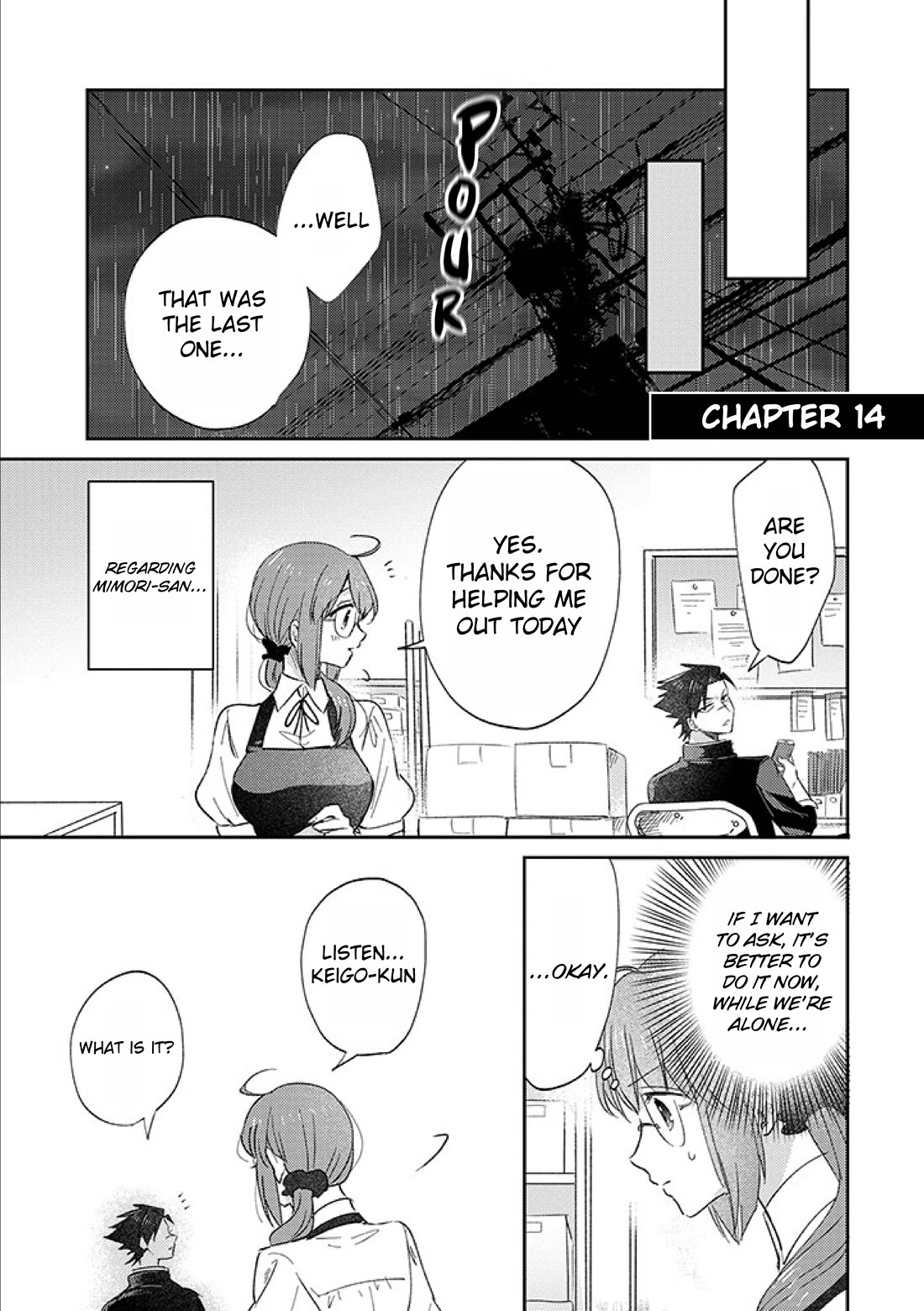 Scary Face High Schooler and Miss Plain Jane Chapter 14 page 1 - Chapter 14