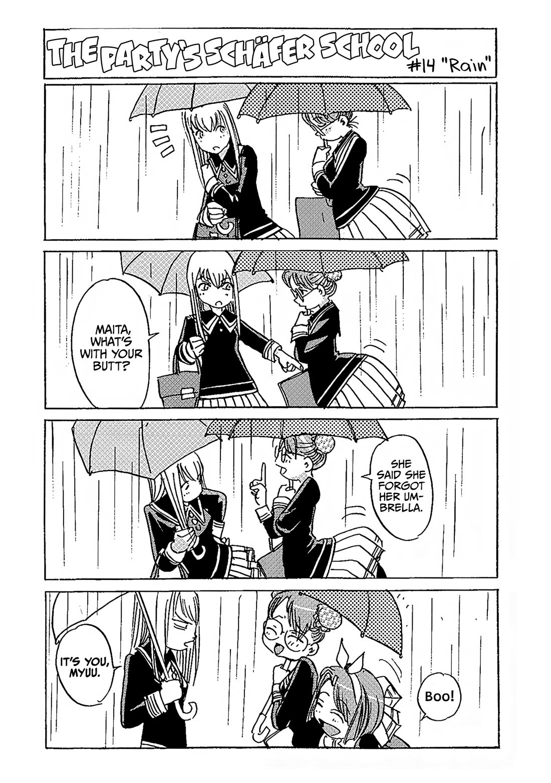 Schäferhund Chapter 26.2 page 6 - Chapter 26.2: Extra 4-koma: The party's Schäfer School