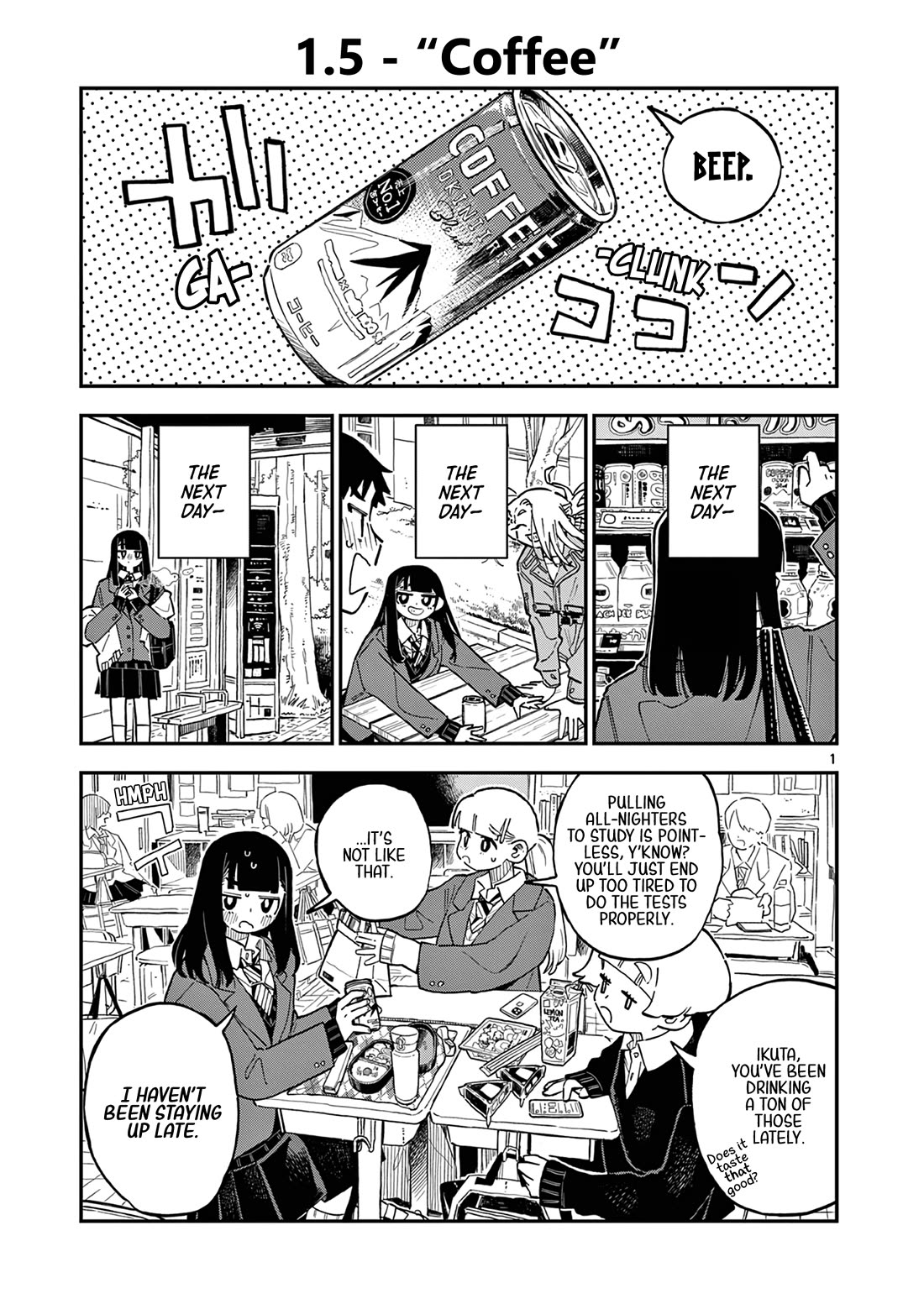 School Back Chapter 1.5 page 1 - Chapter 1.5: Coffee