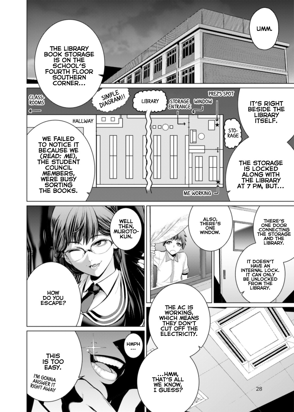 School Doodles Festival 2017 Chapter 2 page 4 - Chapter 2: Me, the Locked Room, and the Student Council President (Higashida Yuusuke)