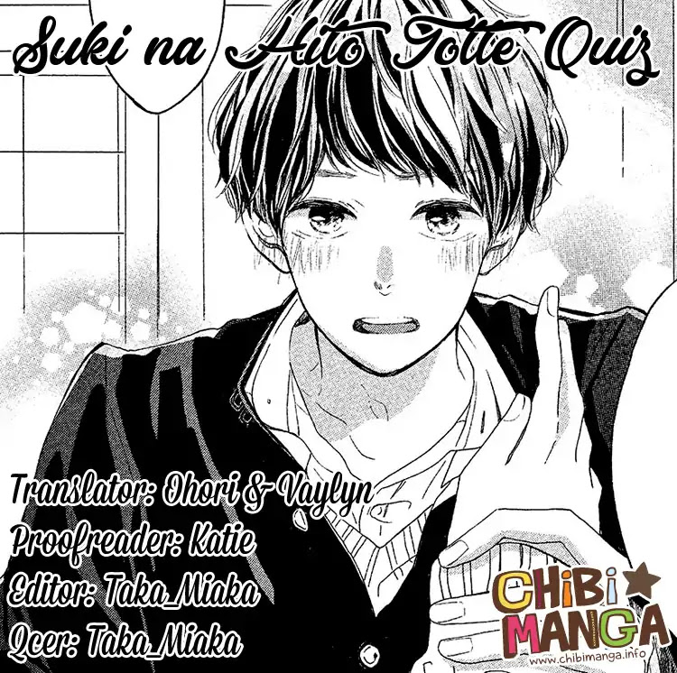 School Girl's Real Love Chapter 0.6 page 1 - Suki na Hito Totte Quiz - Ria Sakura