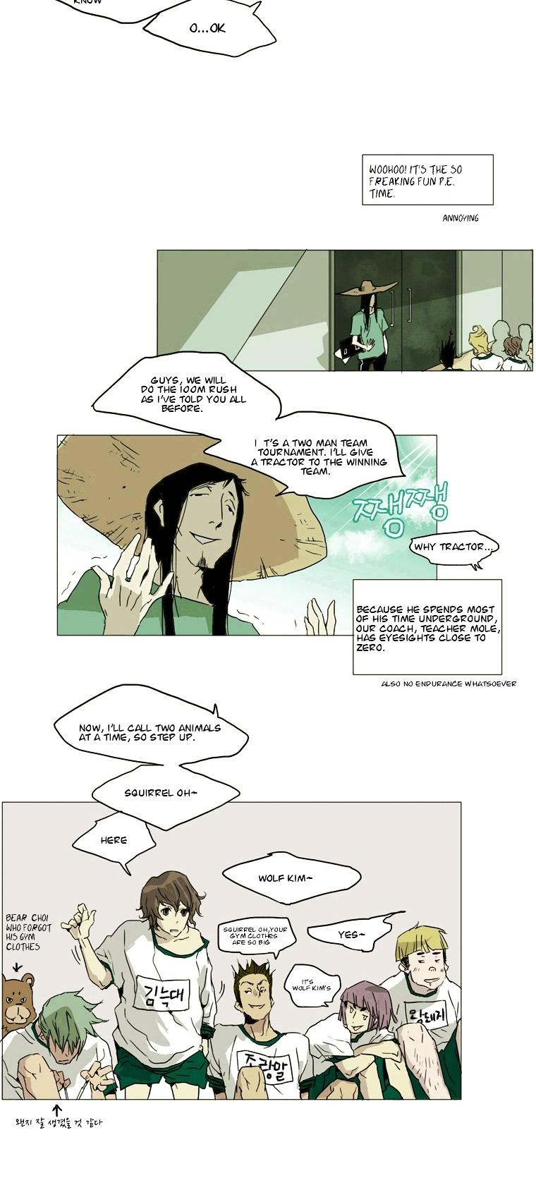 School in the Wild Chapter 1 page 5 - Chapter 1 : Squirrel Oh's Happy Diary