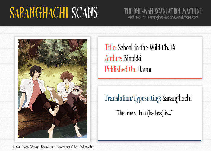 School in the Wild Chapter 14 page 1 - Chapter 14 : The Ways of the Villain...(6)