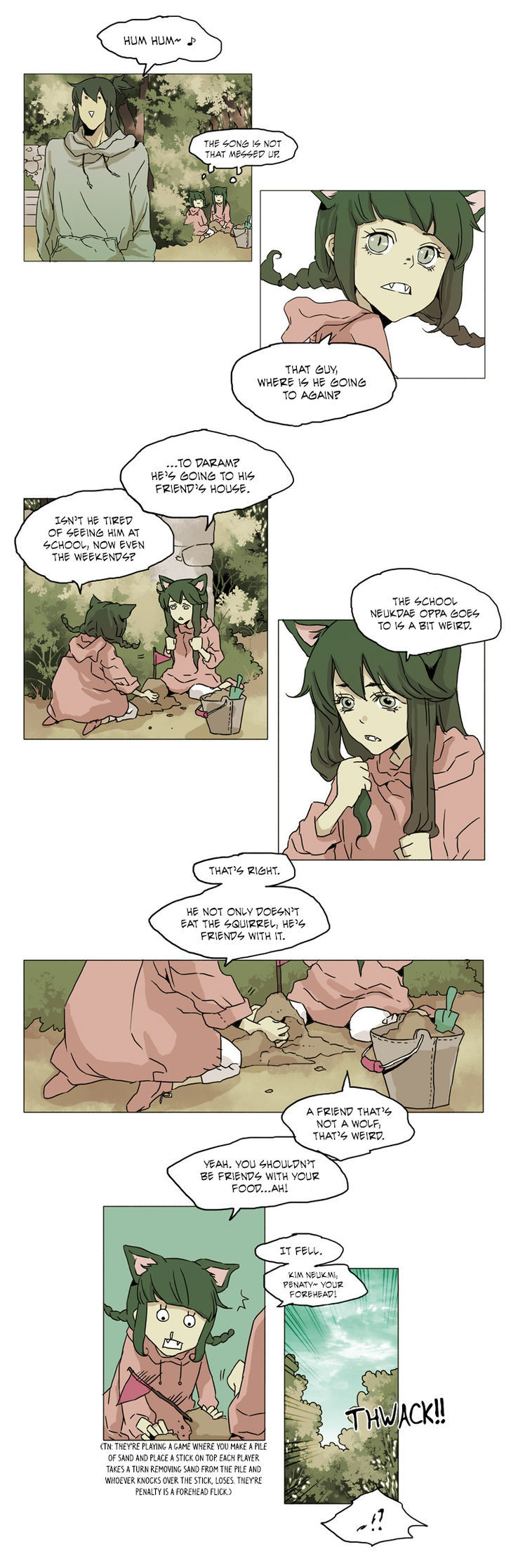 School in the Wild Chapter 17 page 3 - Chapter 17 : Little Red Riding Duck and the Wolf Girls... (1)