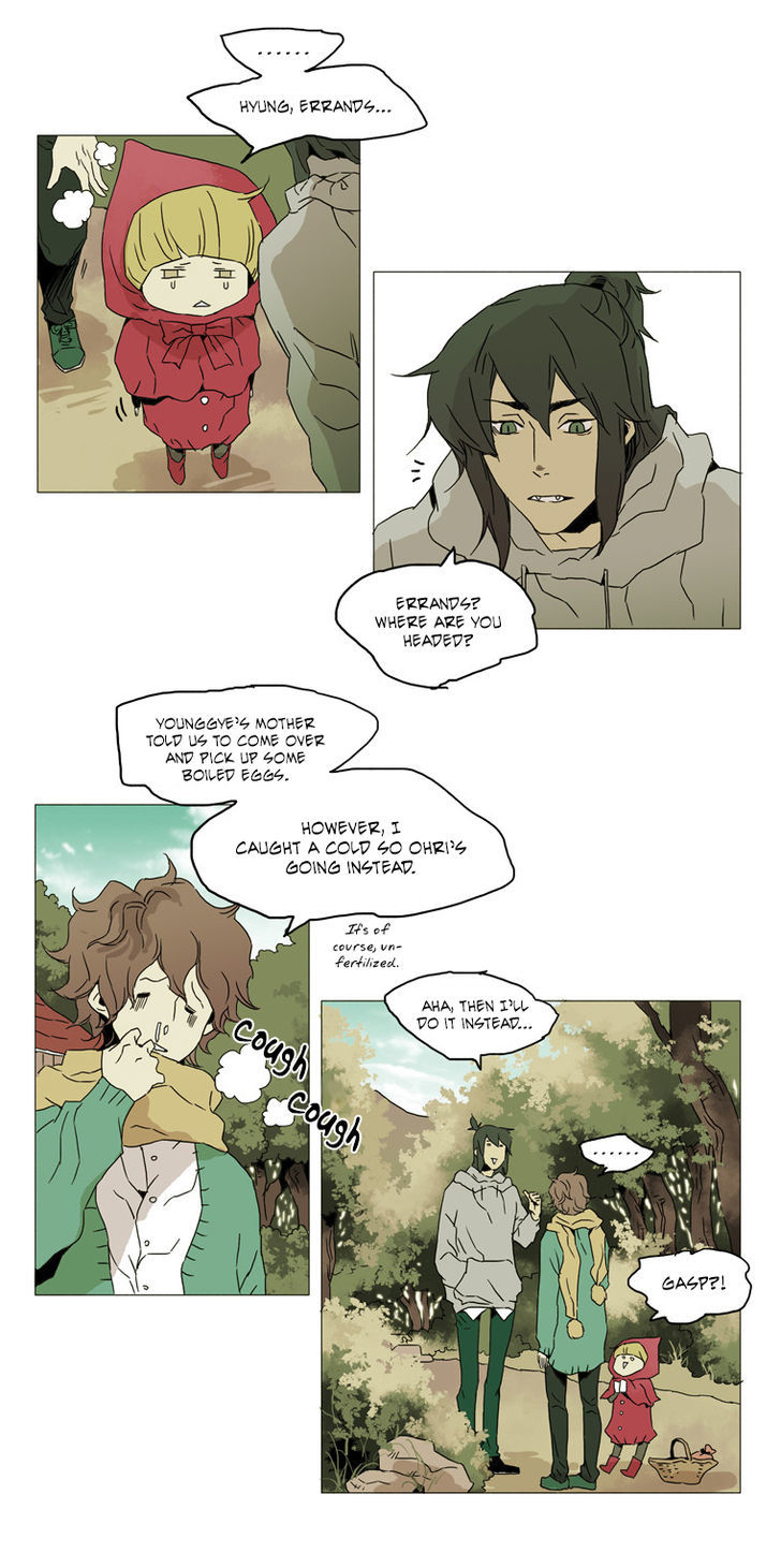 School in the Wild Chapter 17 page 7 - Chapter 17 : Little Red Riding Duck and the Wolf Girls... (1)