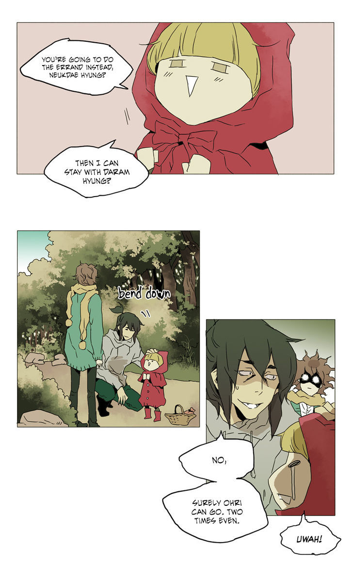School in the Wild Chapter 17 page 9 - Chapter 17 : Little Red Riding Duck and the Wolf Girls... (1)