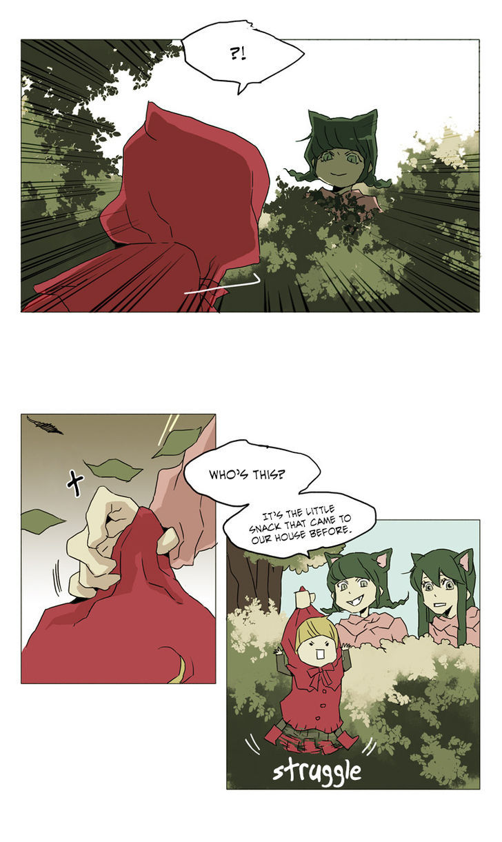 School in the Wild Chapter 18 page 19 - Chapter 18 : Little Red Riding Duck and the Wolf Girls... (2)
