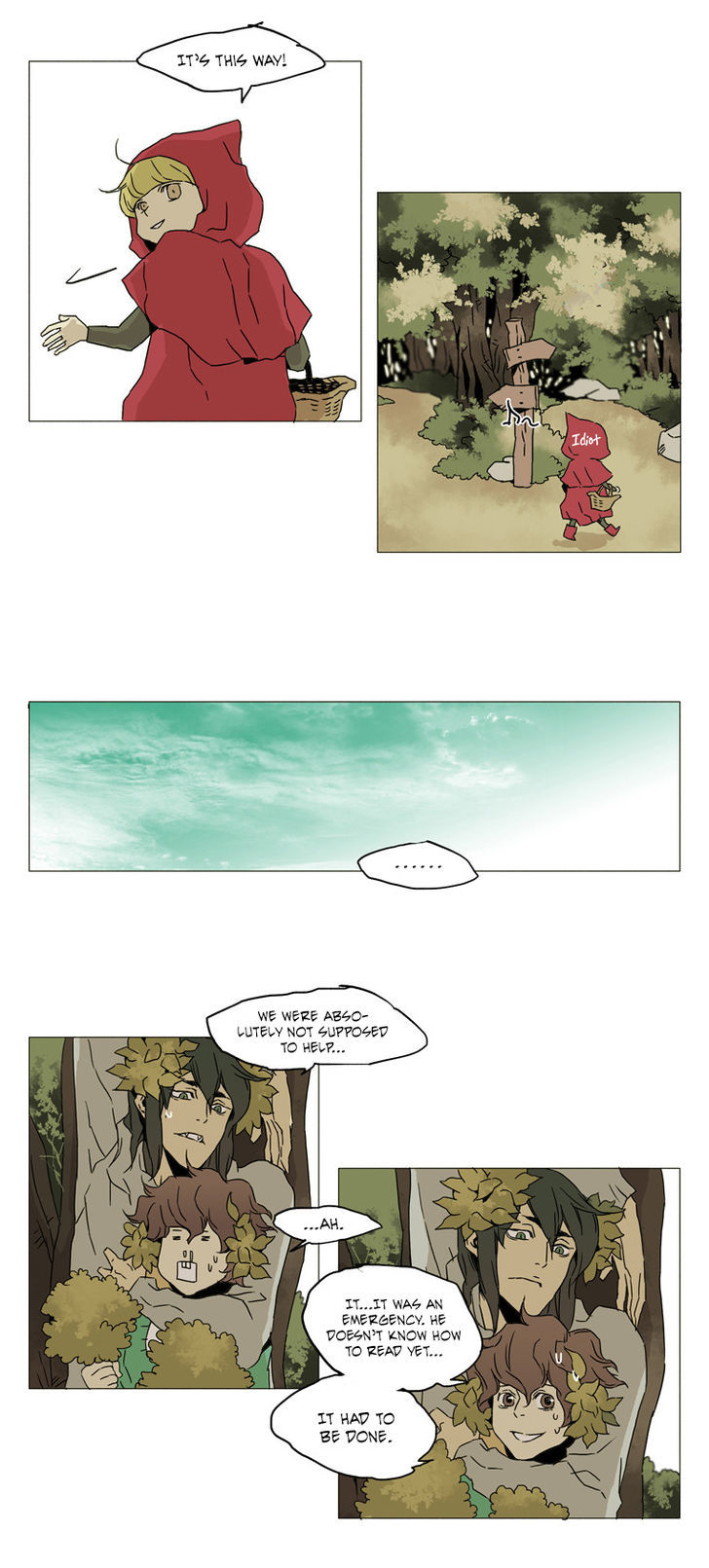 School in the Wild Chapter 18 page 8 - Chapter 18 : Little Red Riding Duck and the Wolf Girls... (2)