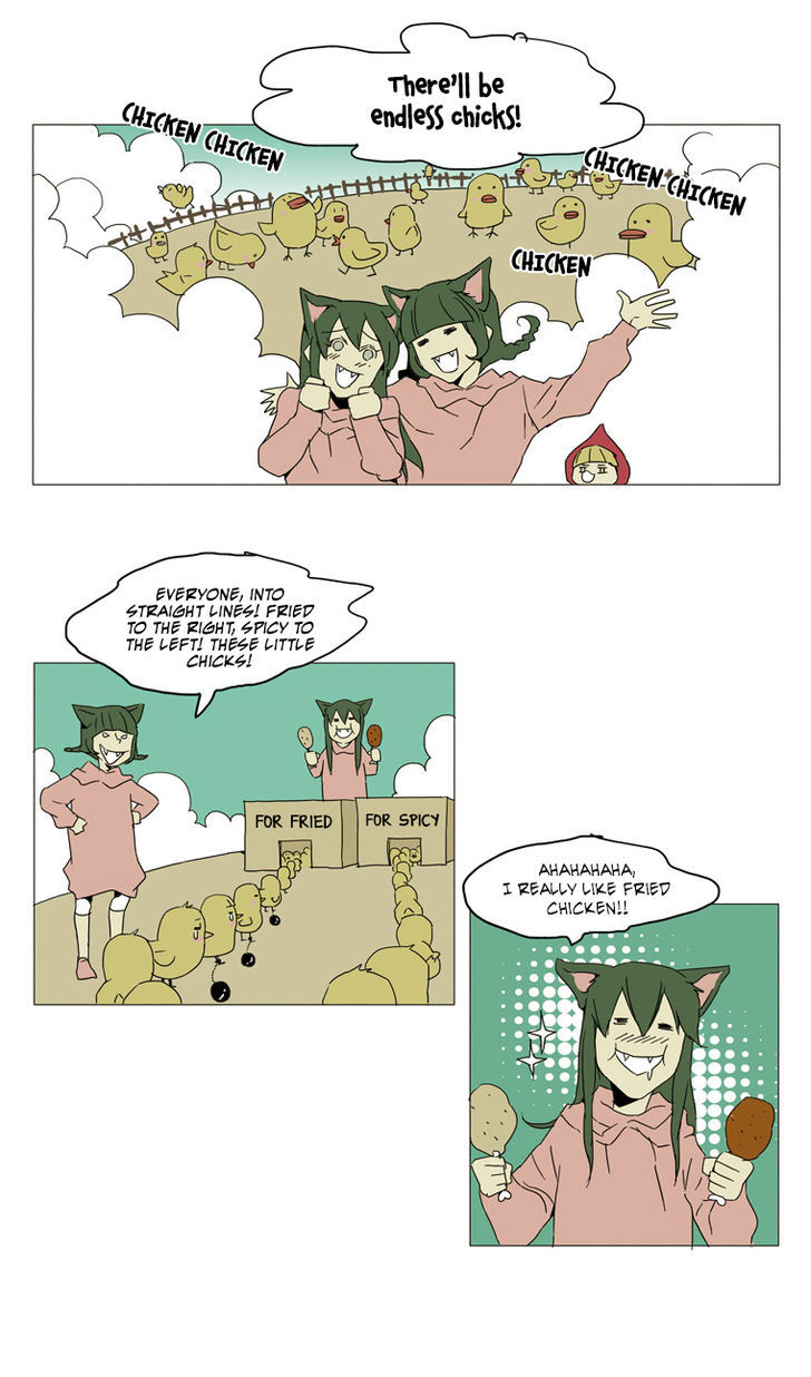 School in the Wild Chapter 19 page 10 - Chapter 19 : Little Red Riding Duck and the Wolf Girls... (3)