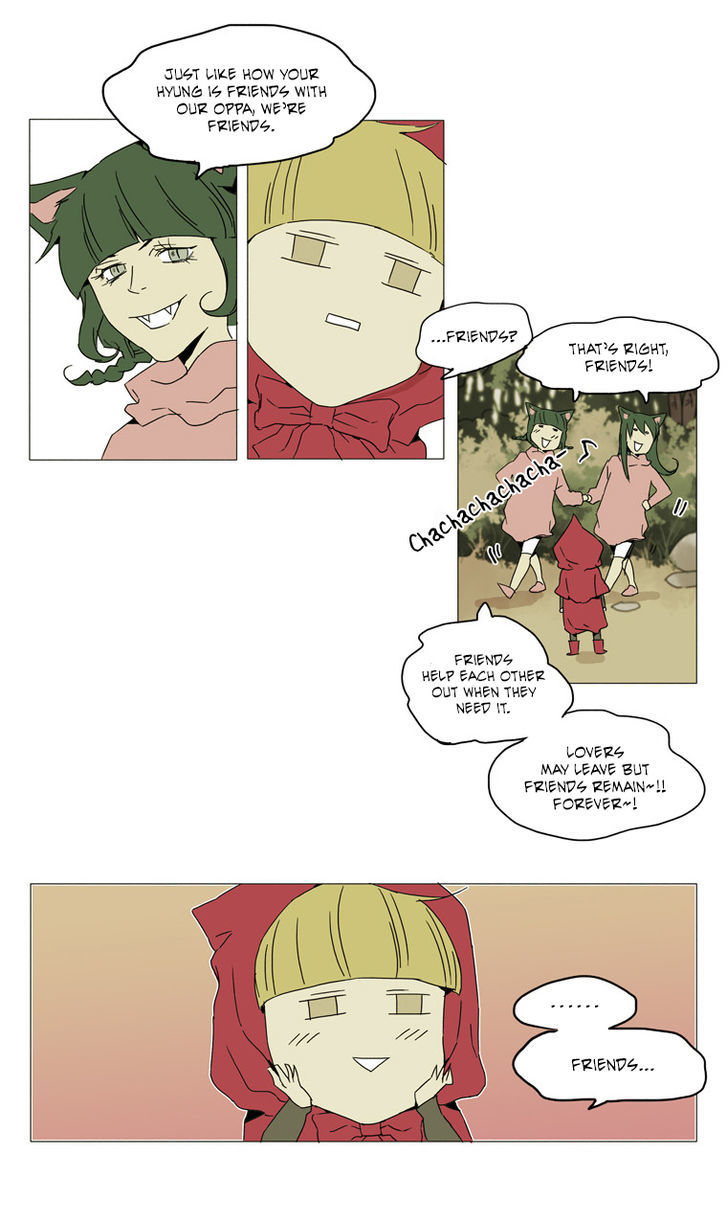 School in the Wild Chapter 19 page 13 - Chapter 19 : Little Red Riding Duck and the Wolf Girls... (3)