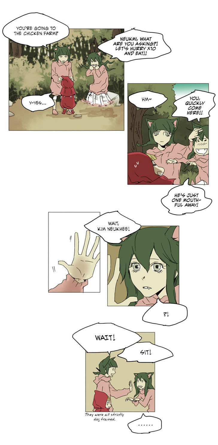 School in the Wild Chapter 19 page 8 - Chapter 19 : Little Red Riding Duck and the Wolf Girls... (3)