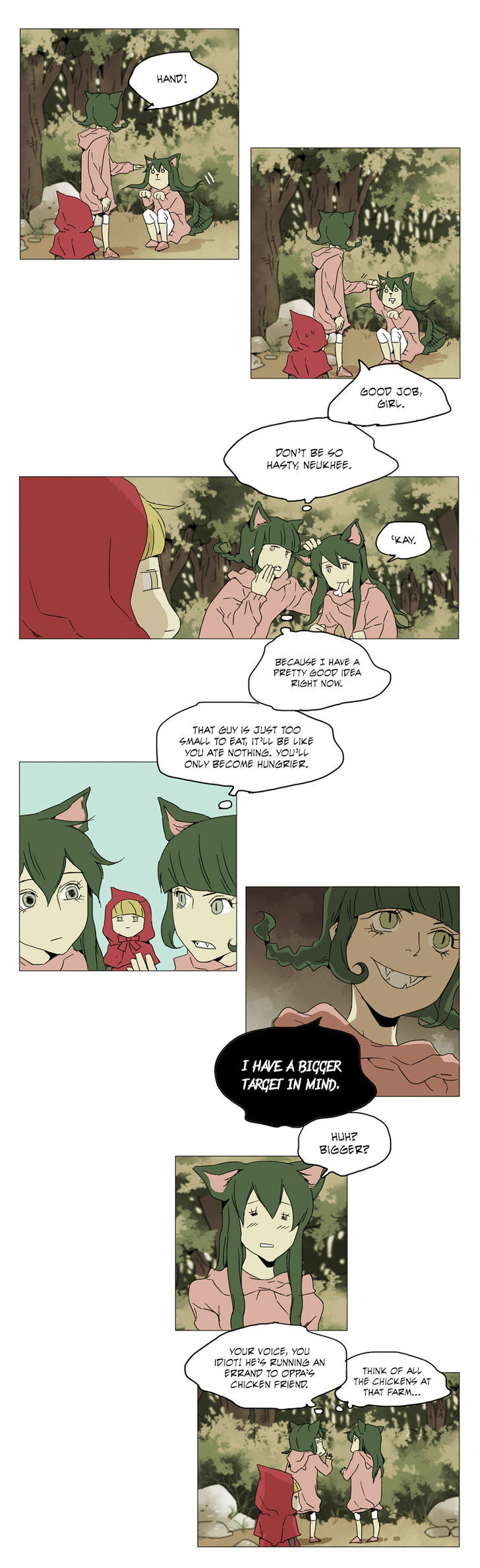 School in the Wild Chapter 19 page 9 - Chapter 19 : Little Red Riding Duck and the Wolf Girls... (3)