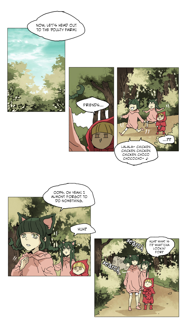 School in the Wild Chapter 20 page 2 - Chapter 20 : Little Red Riding Duck and the Wolf Girls... (4)