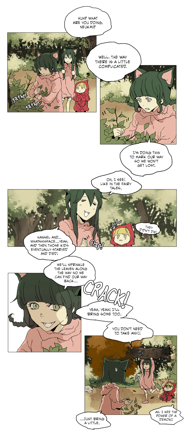 School in the Wild Chapter 20 page 3 - Chapter 20 : Little Red Riding Duck and the Wolf Girls... (4)