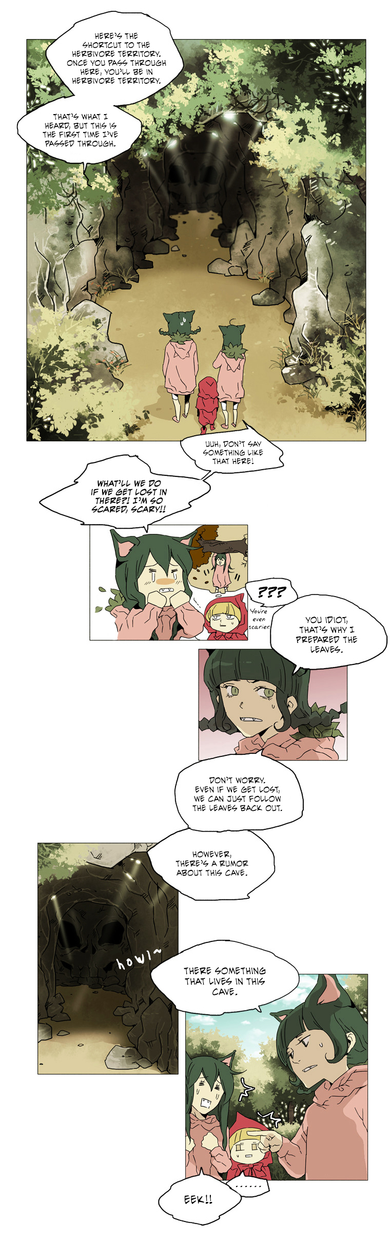 School in the Wild Chapter 20 page 5 - Chapter 20 : Little Red Riding Duck and the Wolf Girls... (4)