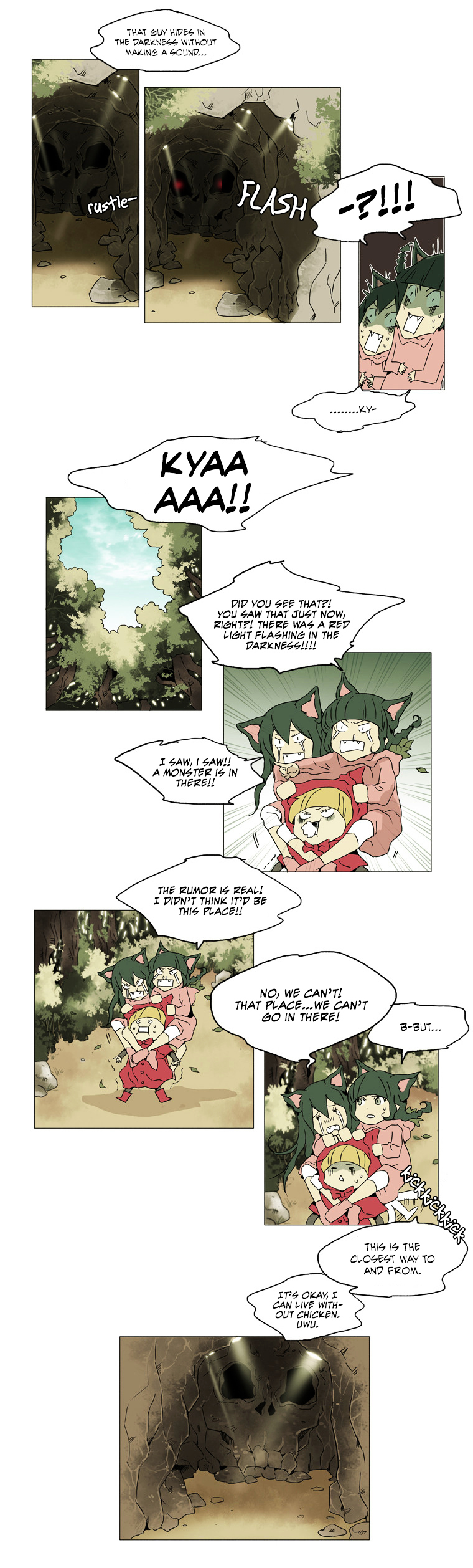 School in the Wild Chapter 20 page 6 - Chapter 20 : Little Red Riding Duck and the Wolf Girls... (4)